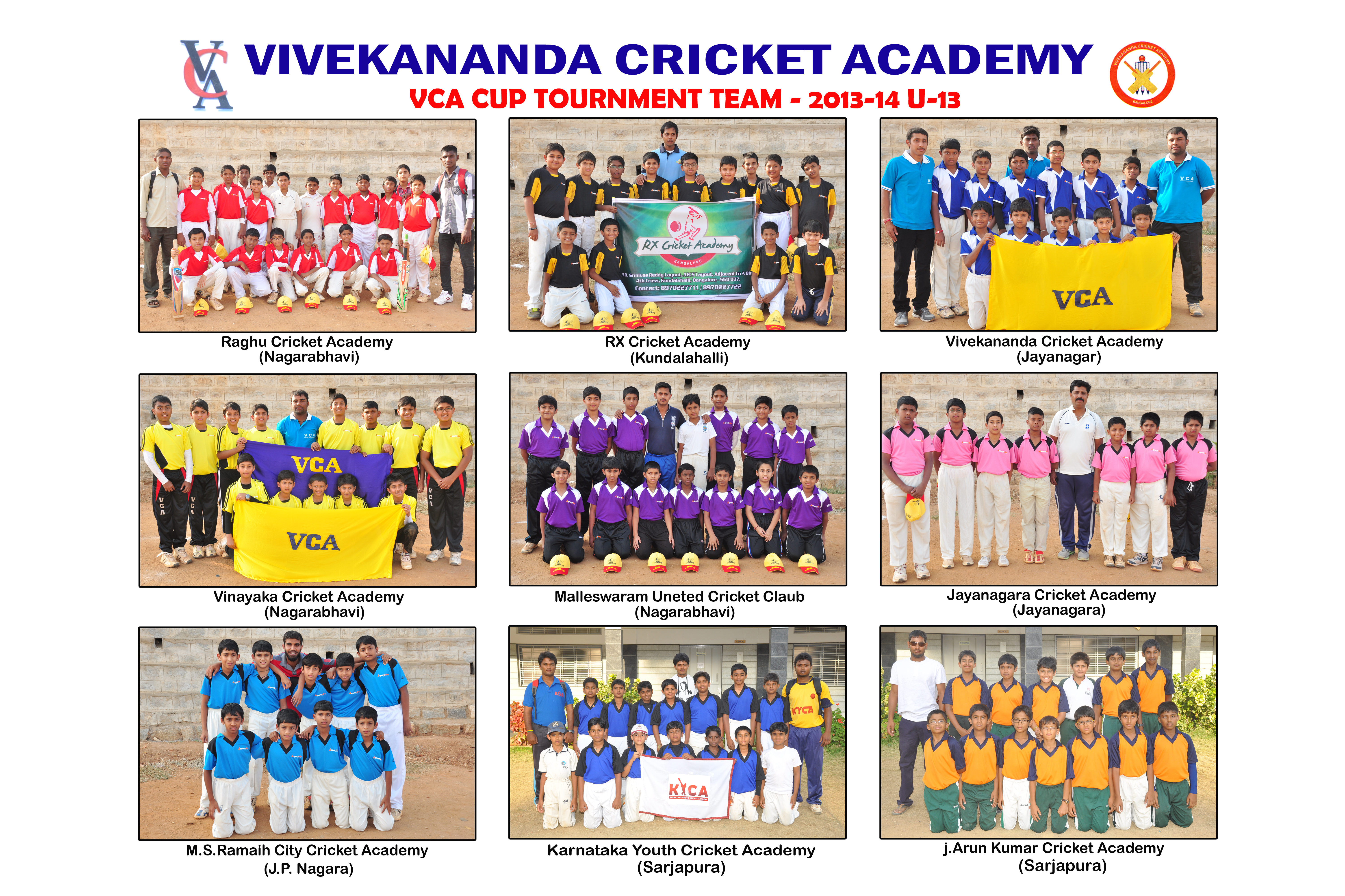 VCA Cup Winners